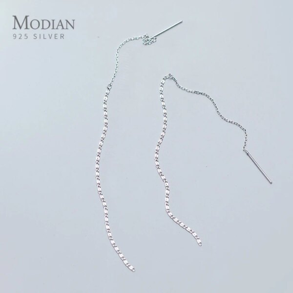 boucle d oreille chaine pendantes en chaîne pour femmes, bijoux de mariage, classiques