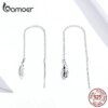 boucle d oreille chaine longues en argent Sterling 925 pour femmes, accessoires de luxe