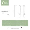 boucle d oreille chaine longues en argent Sterling 925 pour femmes, accessoires de luxe
