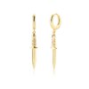 boucle d oreille chaine – bijoux de luxe en argent Sterling 925 pour femmes, porte-clés, chaîne croisée