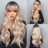 perruque cheveux naturels Ombre Couleur Synthétique
