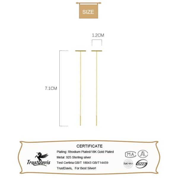 75742-deb285.jpg boucle d oreille chaine minimaliste en argent Sterling 925, bijoux créatifs à la mode pour femmes DB1188
