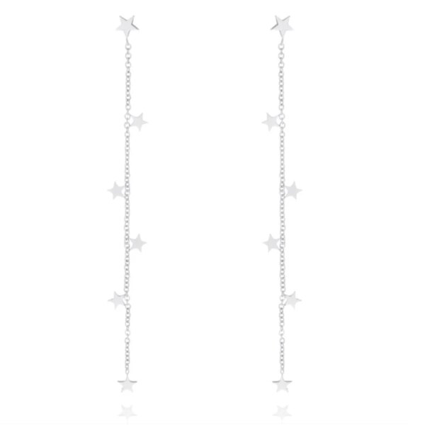 boucle d oreille chaine pendantes en argent Sterling 925 pour femmes, bijoux de fête élégants, trois ronds, fleur en Zircon