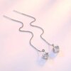 boucle d oreille chaine Élégant mode 925 Sterling Silver Cube amour fenêtre contre-indiqué conia