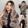 perruque cheveux naturels Ombre Couleur Synthétique