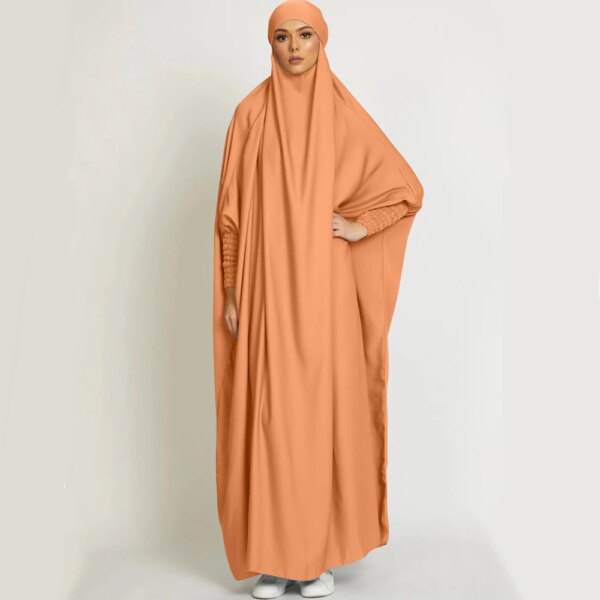 abaya femme JILBA-Caftan marocain pour femmes musulmanes, robe une pièce, niqab, tiens imar, Dubaï, Eid, Ramadan