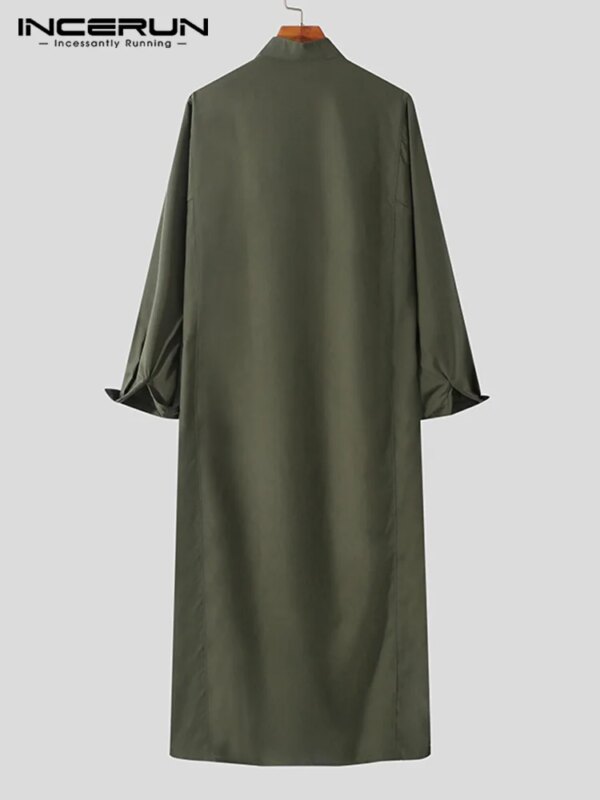 Abaya homme Vêtements musulmans à la mode pour hommes, Thobe Jubba, Robe à manches longues