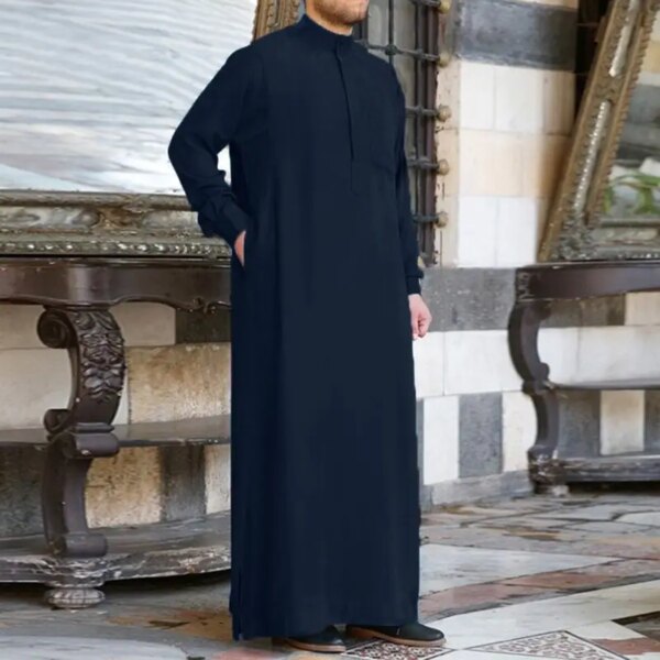 Abaya homme Vêtements musulmans à la mode pour hommes, Thobe Jubba, Robe à manches longues
