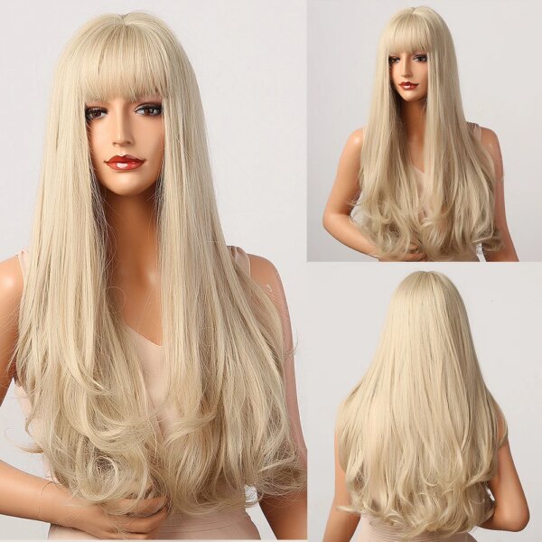perruque cheveux naturels Ombre Couleur Synthétique
