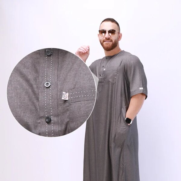 Abaya homme Robe de mode musulmane pour hommes, Jubba Thobe, Zones Me Caftan