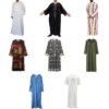Abaya homme Robe musulmane Jubba Thobe pour hommes, vêtements à capuche, Kaftan Abaya