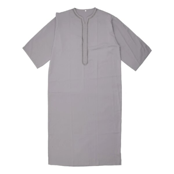 Abaya homme Robe musulmane Jubba Thobe pour hommes, vêtements à capuche, Kaftan Abaya