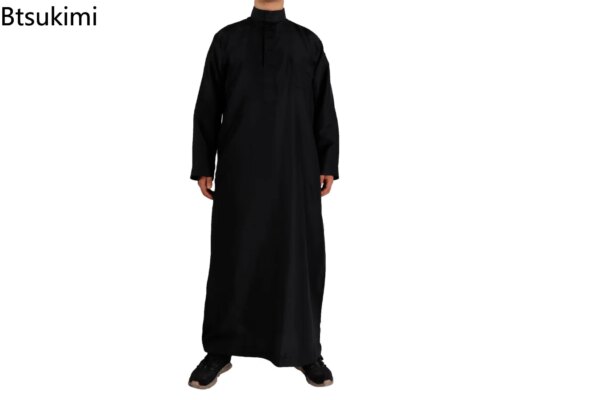 Abaya homme Kaftan arabe musulman du Moyen-Orient pour hommes, manches longues 2023