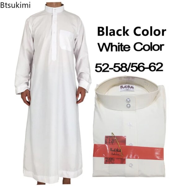 Abaya homme Kaftan arabe musulman du Moyen-Orient pour hommes, manches longues 2023