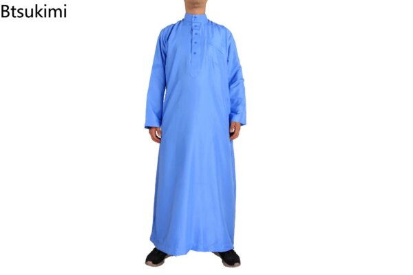 Abaya homme Kaftan arabe musulman du Moyen-Orient pour hommes, manches longues 2023