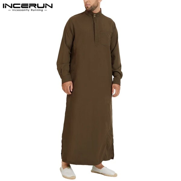 76991-244c6c.jpg Abaya homme – Kaftan arabe islamique pour hommes, vêtements Vintage à manches longues