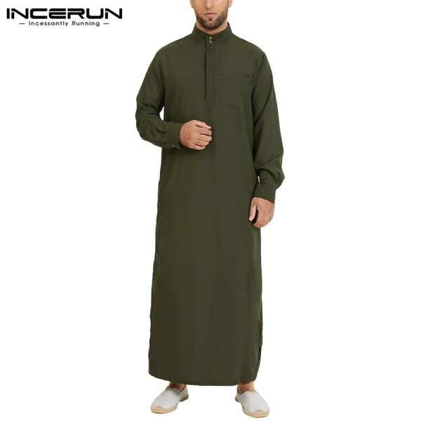 76991-24b826.jpg Abaya homme – Kaftan arabe islamique pour hommes, vêtements Vintage à manches longues