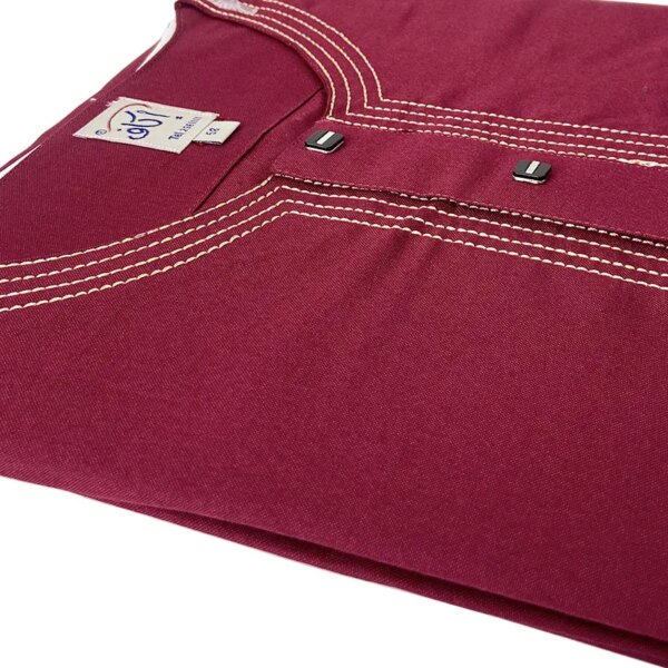 Abaya homme Robes musulmanes à manches courtes pour hommes, Jubba Thobe, Broderie islamique traditionnelle