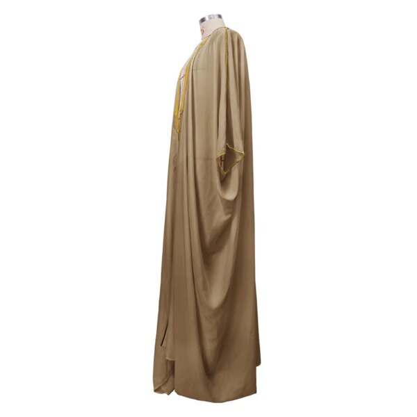 Abaya homme en satin musulman saoudien pour hommes, robe d'Arabie islamique