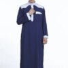 Abaya homme Robe traditionnelle Jubba Thobe adt pour hommes, col montant, robe longue, caftan