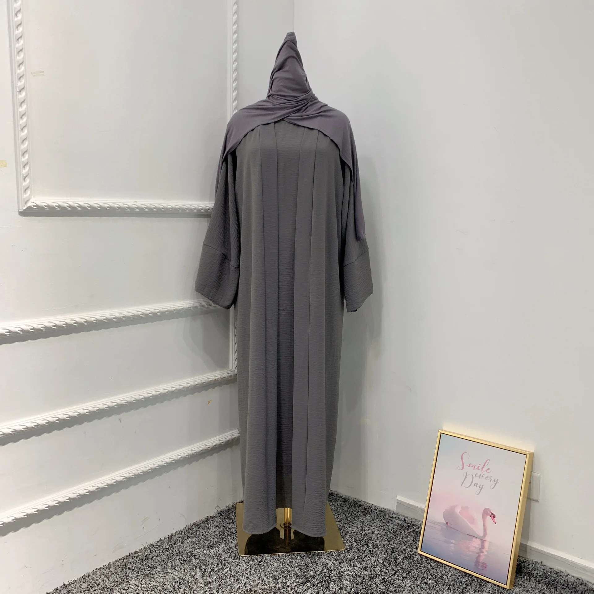 gray with hijab