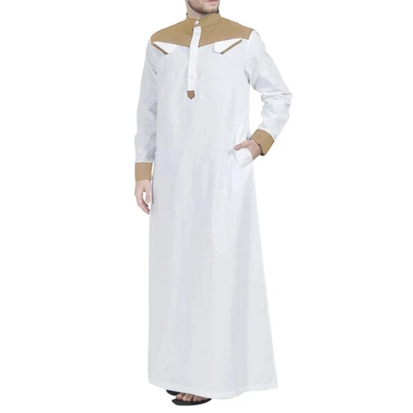 77280-80e5bf.jpg Abaya homme Robe traditionnelle musulmane pour hommes, couleur contrastée
