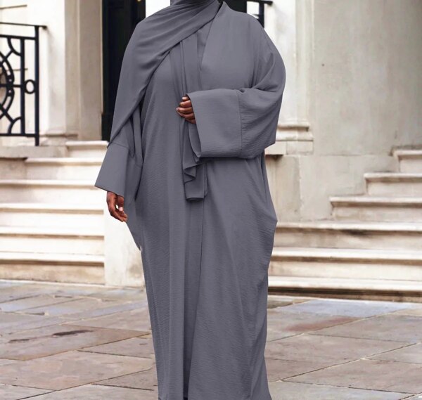 77296-057a86.jpg Abaya femme Robe Longue pour Femme Musulmane, Ensemble Djellaba, Kaftan, Abaya, Dubaï