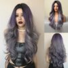 perruque Body Wave synthétique rouge longue