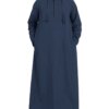 Abaya homme – Robe islamique Jubba Thobe à manches longues, chemises à capuche