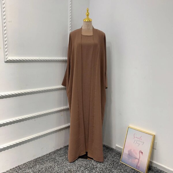 Abaya femme Robe Longue pour Femme Musulmane, Ensemble Djellaba, Kaftan, Abaya, Dubaï