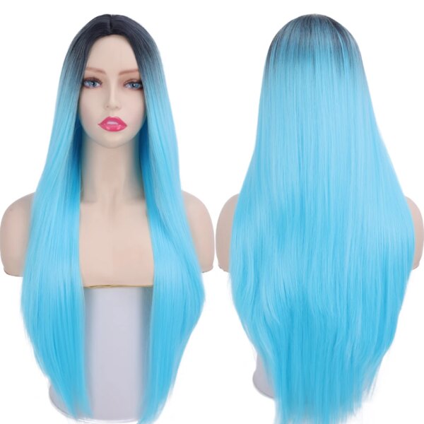 7746-2ae801.jpg Perruque synthétique longue lisse noire à raie centrale, résistante à la chaleur