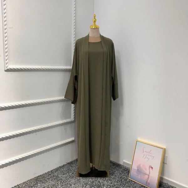 Abaya femme Robe Longue pour Femme Musulmane, Ensemble Djellaba, Kaftan, Abaya, Dubaï