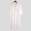 Abaya homme – Robe islamique Jubba Thobe à manches longues, chemises à capuche