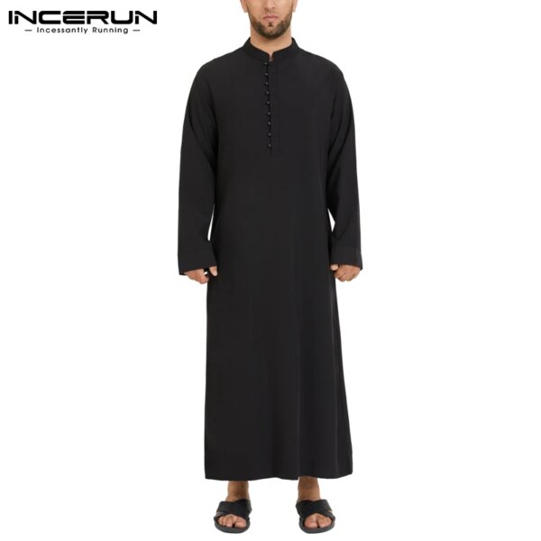 abaya homme Islamique pour Homme Musulman Jubba Thobe à Manches sulf