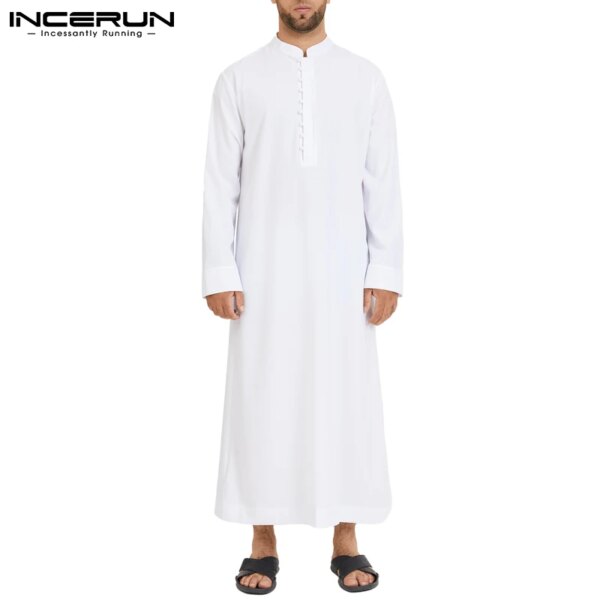 abaya homme Islamique pour Homme Musulman Jubba Thobe à Manches sulf