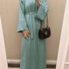 Abaya femme Robe Longue pour Femme Musulmane, Ensemble Djellaba, Kaftan, Abaya, Dubaï
