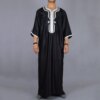 abaya homme Robe longue noire pour hommes, mode musulmane, Jubba Thobes, Pakistan, dubaï
