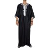 abaya homme Robe longue noire pour hommes, mode musulmane, Jubba Thobes, Pakistan, dubaï
