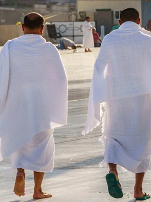 Serviette de Pèlerinage Ihram pour Homme, Vêtements aniques Musulmans