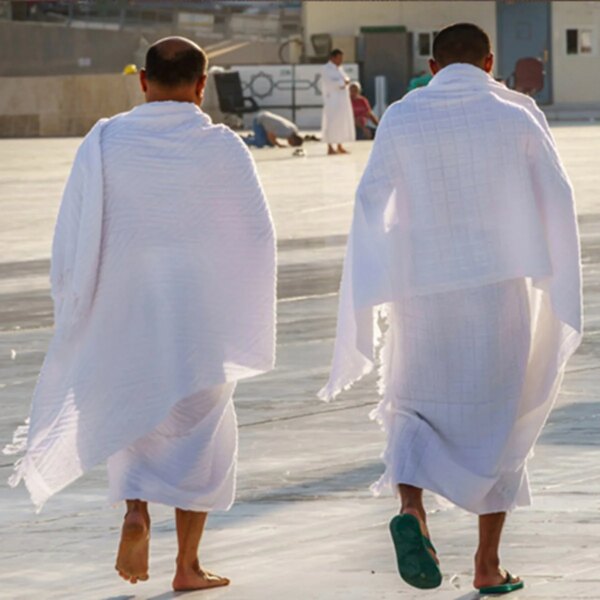 Serviette de Pèlerinage Ihram pour Homme, Vêtements aniques Musulmans