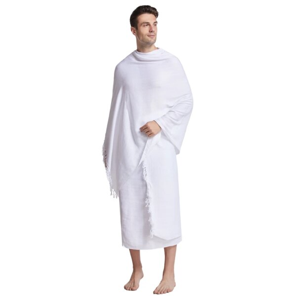 Serviette de Pèlerinage Ihram pour Homme, Vêtements aniques Musulmans