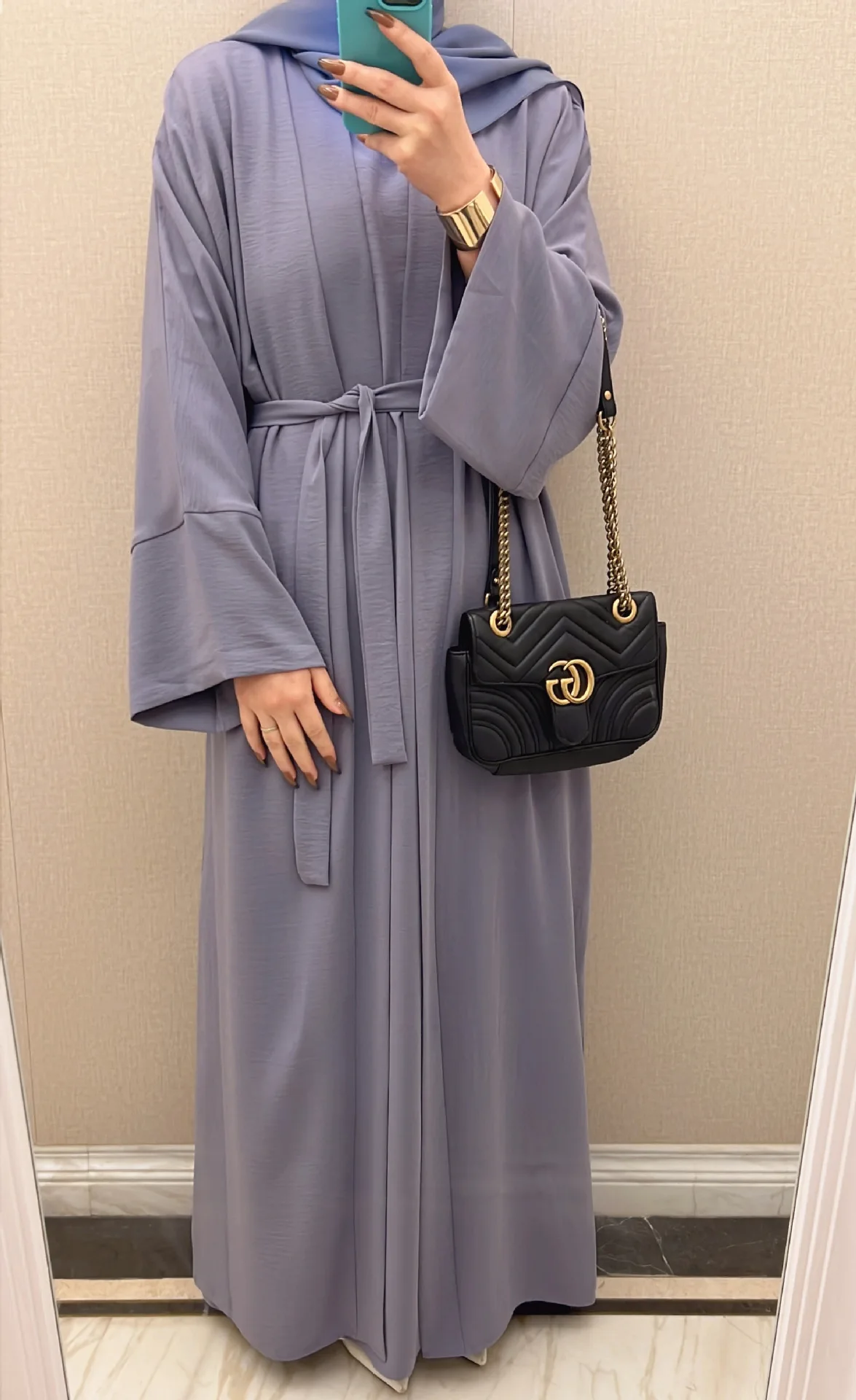 Purple with hijab