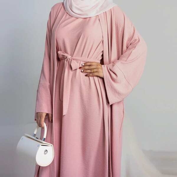 abaya femme Ensemble musulman 2 pièces Abaya pour femmes, ramadan, dubaï