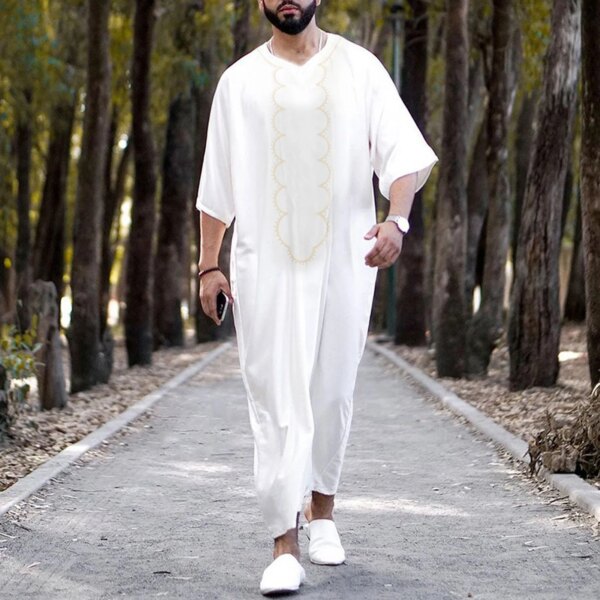 abaya homme -Robe Longue pour Homme, Vêtement Islamique pour Ramadan