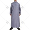 abaya homme Caftan à Manches sulfet Col Ras du Cou pour Homme, Mode Musulmane