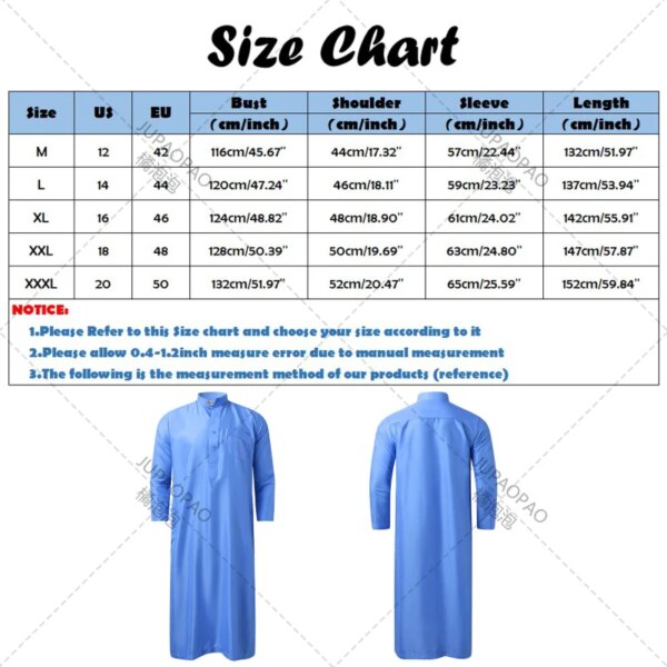 abaya homme Caftan à Manches sulfet Col Ras du Cou pour Homme, Mode Musulmane