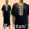 abaya homme Robe de Luxe Brillante à Manches Courtes pour Homme Musulman, Jubba, Thobe