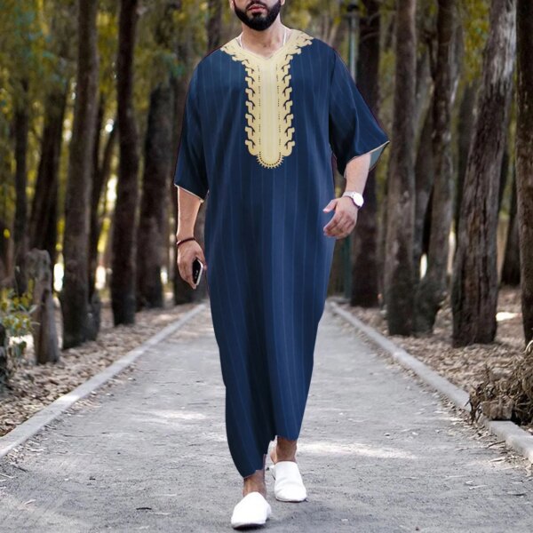 abaya homme -Robe Longue pour Homme, Vêtement Islamique pour Ramadan