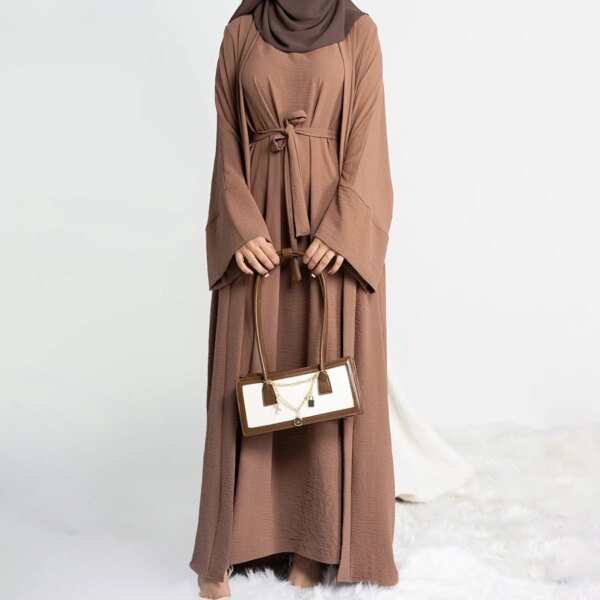 abaya femme Ensemble musulman 2 pièces Abaya pour femmes, ramadan, dubaï