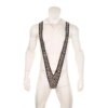 Maillot de bain homme une pièce – Mankini style Borat à bretelles